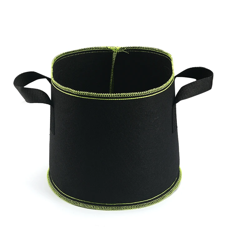 

New Products 5 Gallon Polyester Felt Nonwoven Fabric Pots With Handles mushroom grow bag pp, Customized color