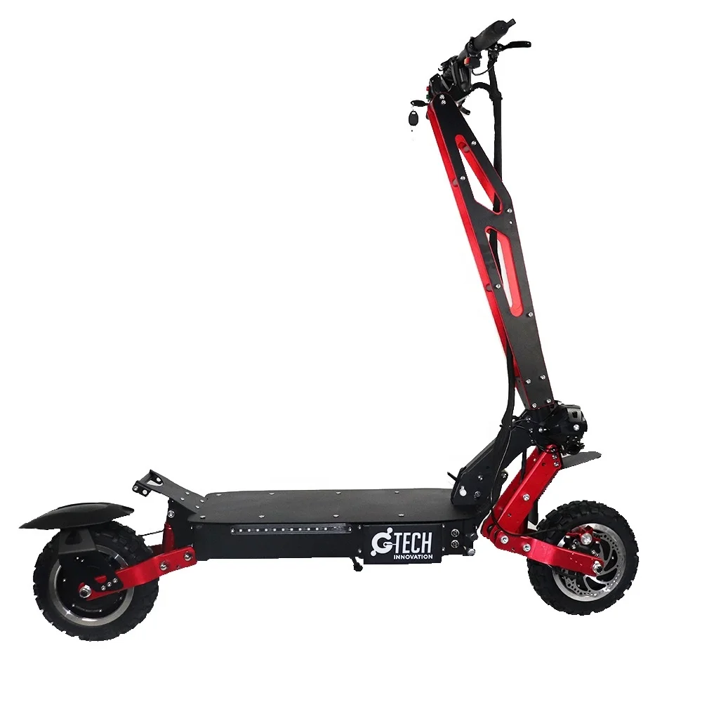 

2019 gtech most powerful fat tire dual motor foldable 5000w electric scooter 72v
