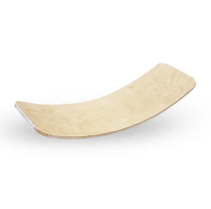 

Wooden Balance Board Swing Board Toys Children's Yoga Bending Board, Wood color