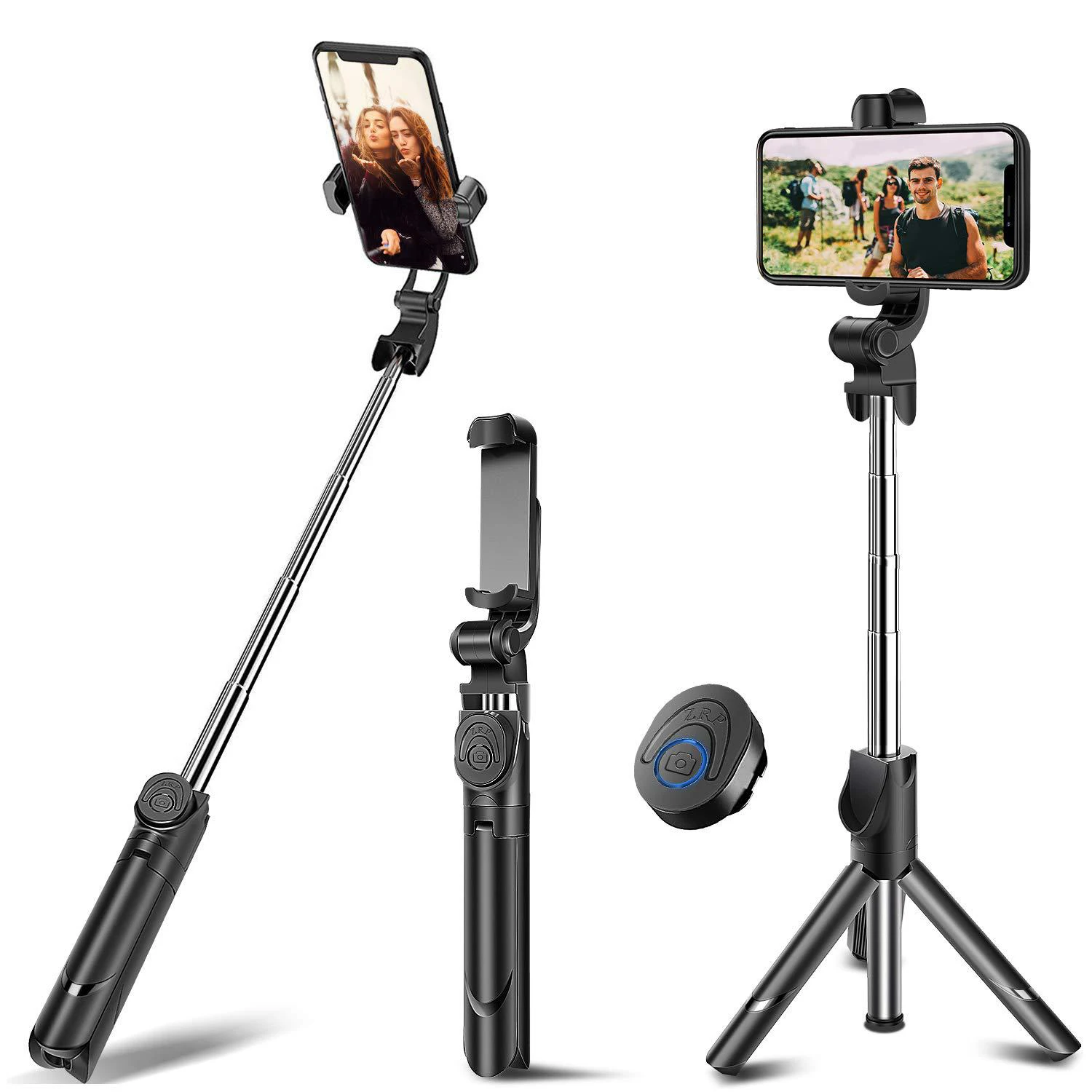 Extendable Selfie Stick Tripod with Wireless Remote and Tripod Stand Selfie Stick