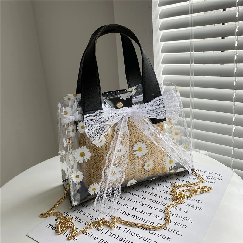 

Wholesale Fashion PVC Purse Sets Crossbody Purse Set Women Handbags Ladies Single Shoulder Handbags, Black, white, colorful