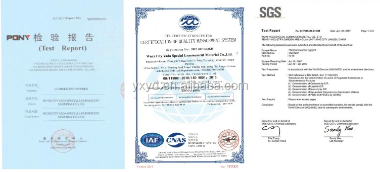 
Photo luminescent pigments powder luminous pigment blue green Strontium aluminate based 