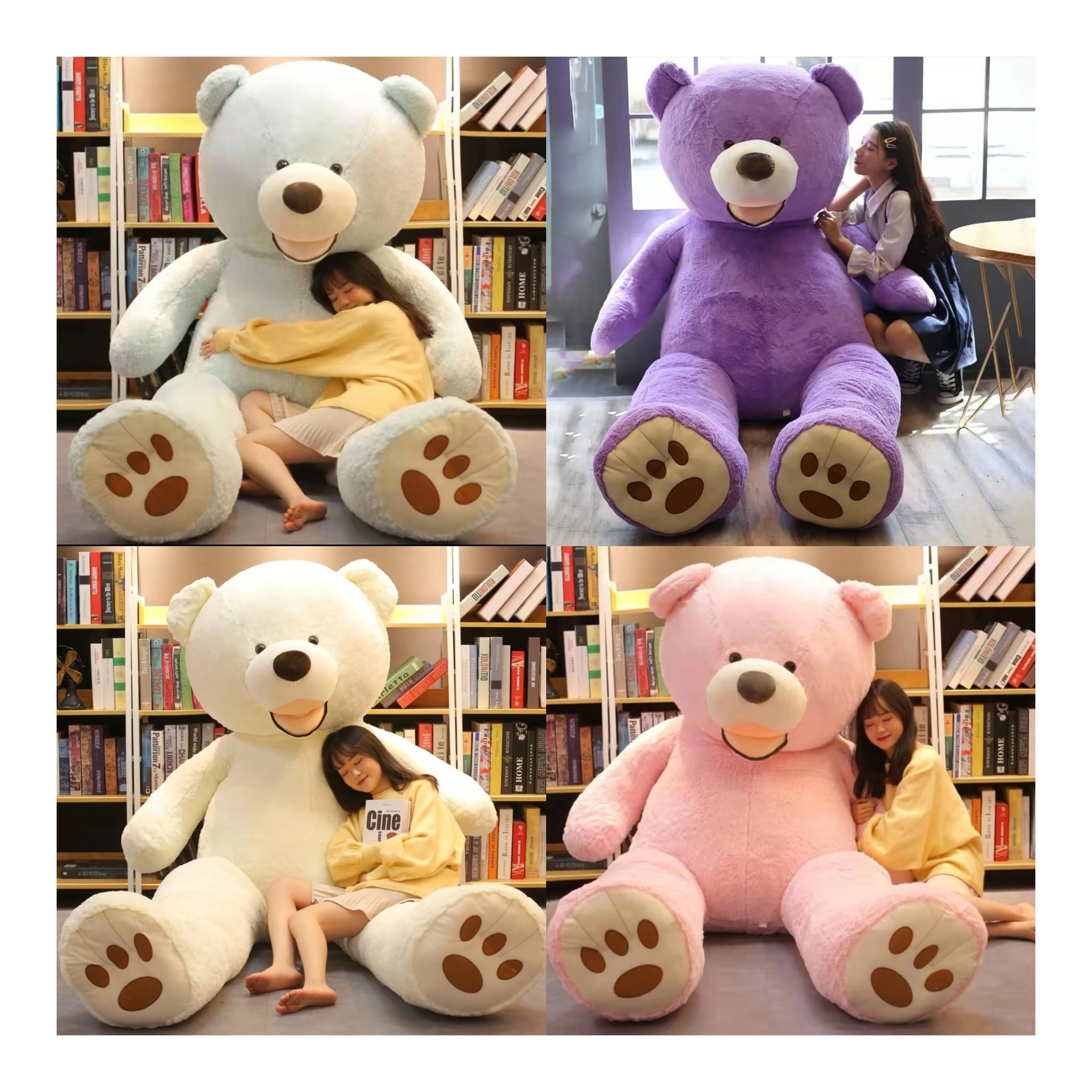 

130CM cute soft multi-color giant peluche stitch gigante teddy bears bulk large plush toy maker stuffed plush toy animal