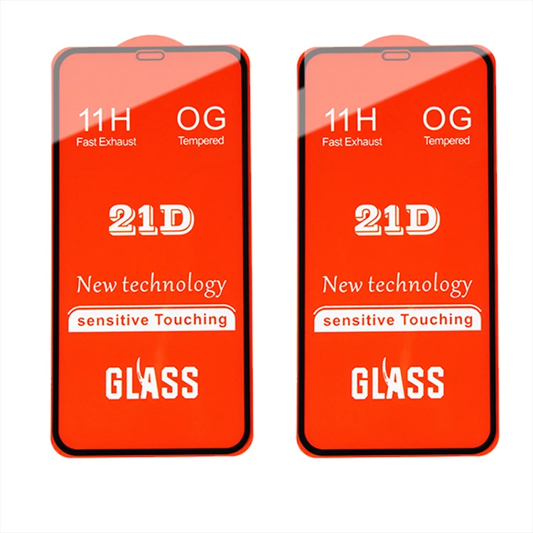 

0.33mm 21d superior quality mobile phone tempered glass screen protector films for iPhone XR 11 7 8 PLUS 12
