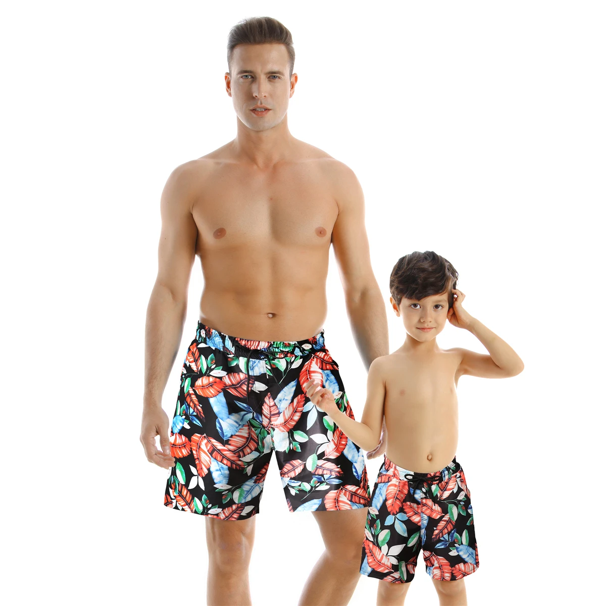 

Customized printed nylon comfortable soft floral men swimwear shorts