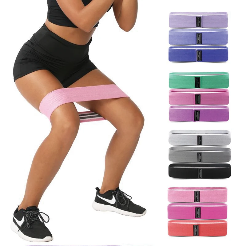 

FunnyWomen's/ man latex resistance band fitness belt, non-slip thick wide band suitable for Yoga training (5 sets)