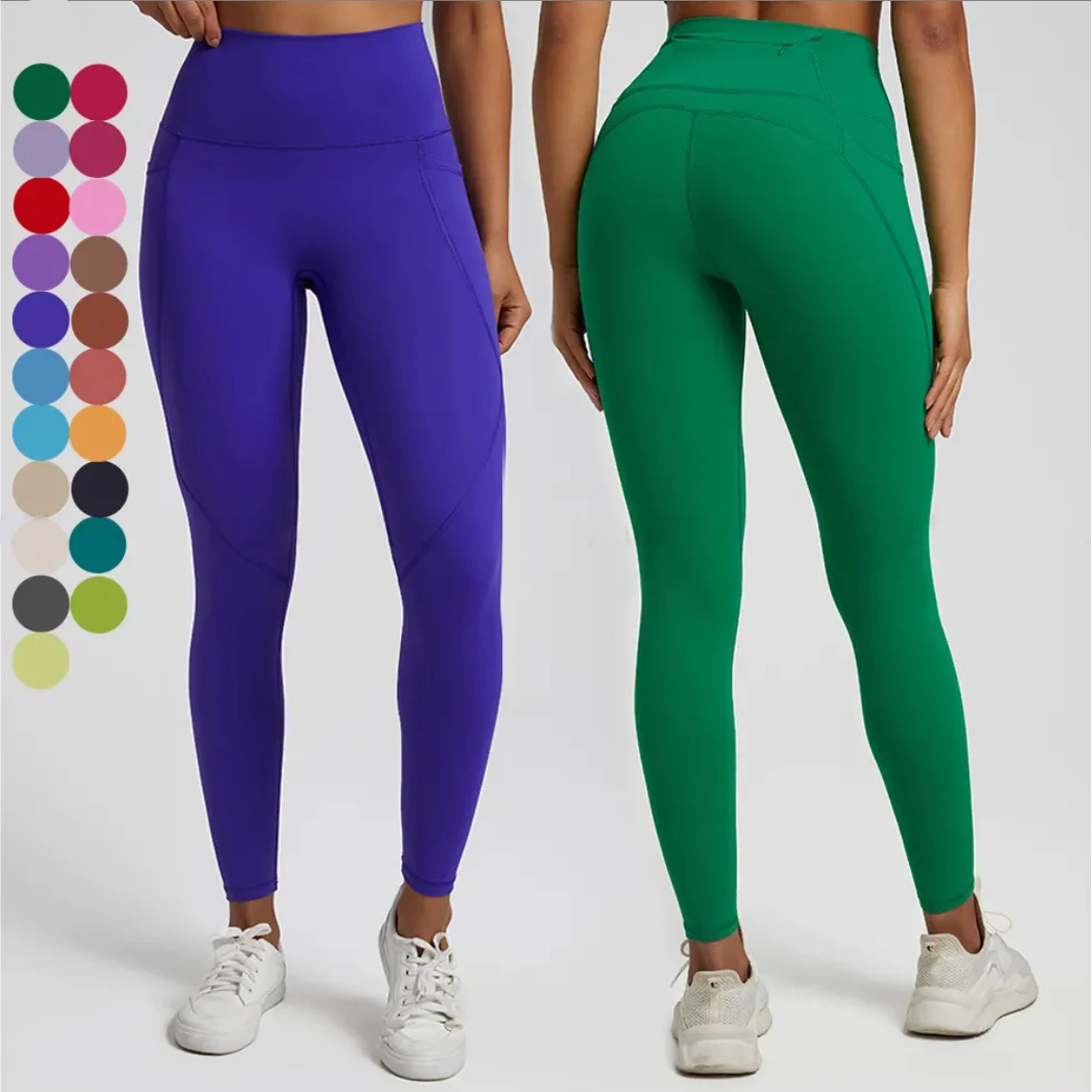 2025 High Quality Cool Fabric Butt Lifting De Yoga High Waist Fitness Gym Tights Yoga Pants Leggings Push up Leggings for Women