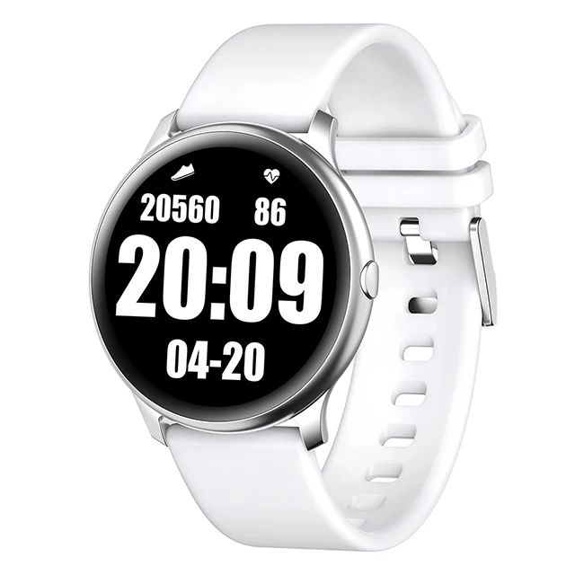 

1.2 inch Amoled Ultra-thin BT 5.0 Kingwear Smartwatch KW13 with 390*390 IP68 waterproof Full touch screen smart watch