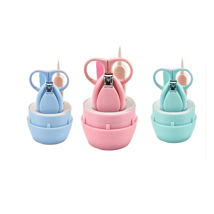 

Portable Infant Clipper Safety Cutting Baby Nail Clipper 4pcs for Promotional Gifts Baby Care Nail Clippers, Pink/blue/green