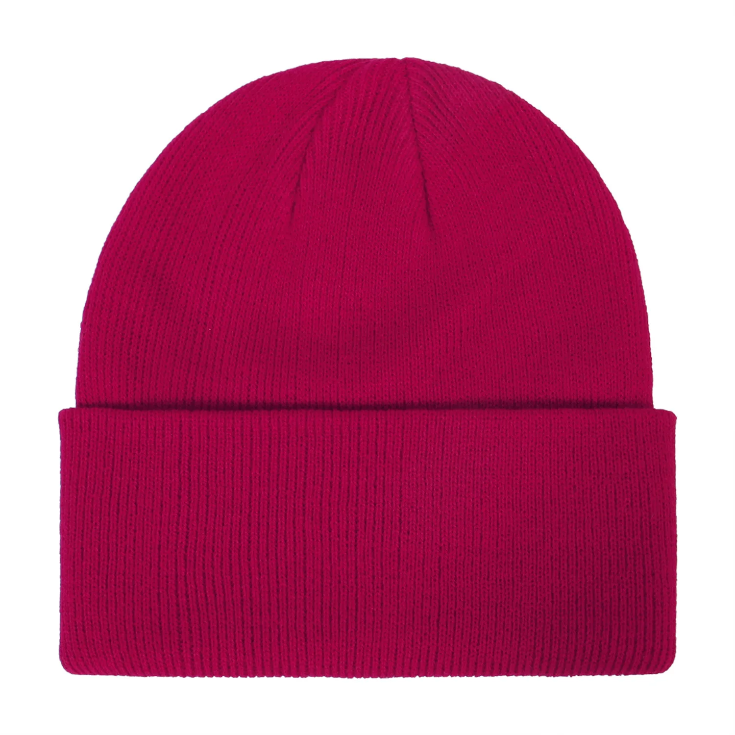 OEM Custom Logo Hat Supplier Manufacturer Embroidered Solid Color Plain Acrylic Unisex Knitted Cap Hat Winter Women Beanie