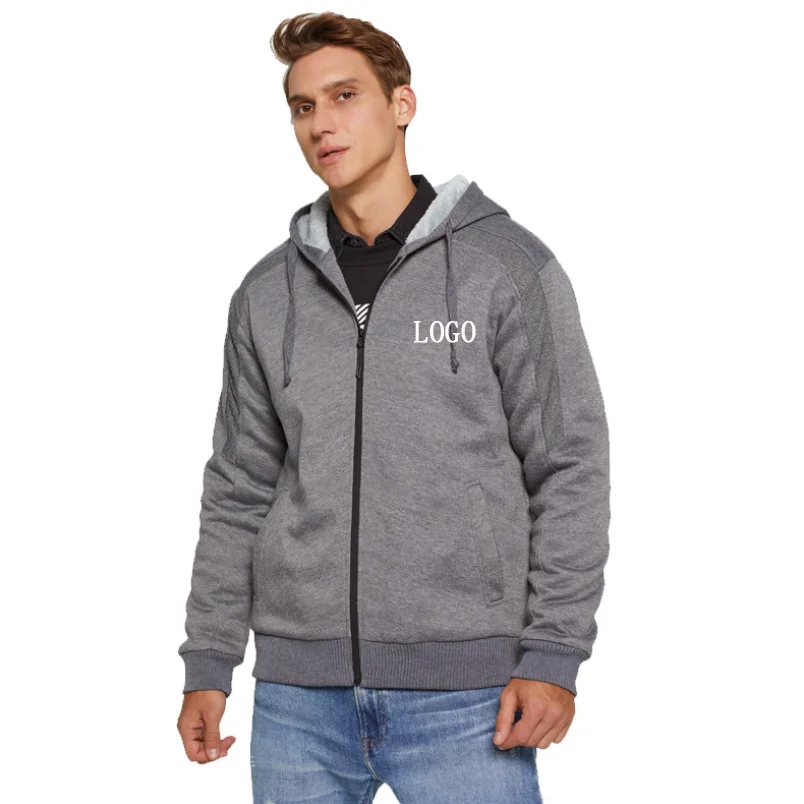 

Wholesale Clothing Hoodies Man Long Sleeve Hooded Sweatshirts Men Sportswear Clothes Fleece Thicken Winter Jacket