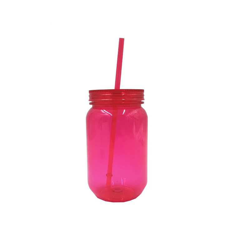 

20oz insulated mason jar mug with straw and handle, Any color is available