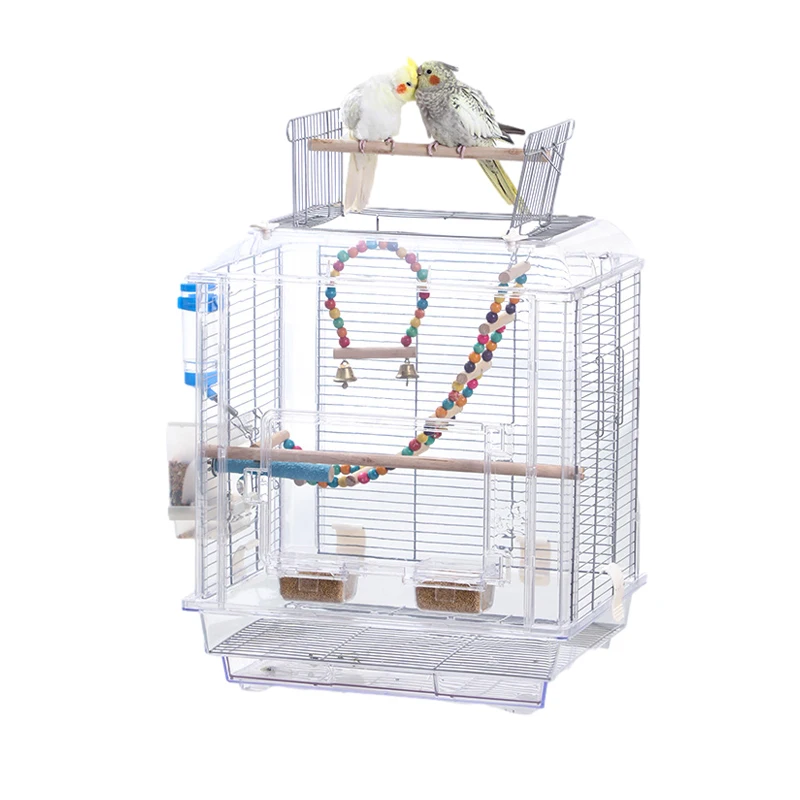 

Wholesale cheap pet supplies pet cage big large Metal Parrot Bird Cage parrot cage for sale, White