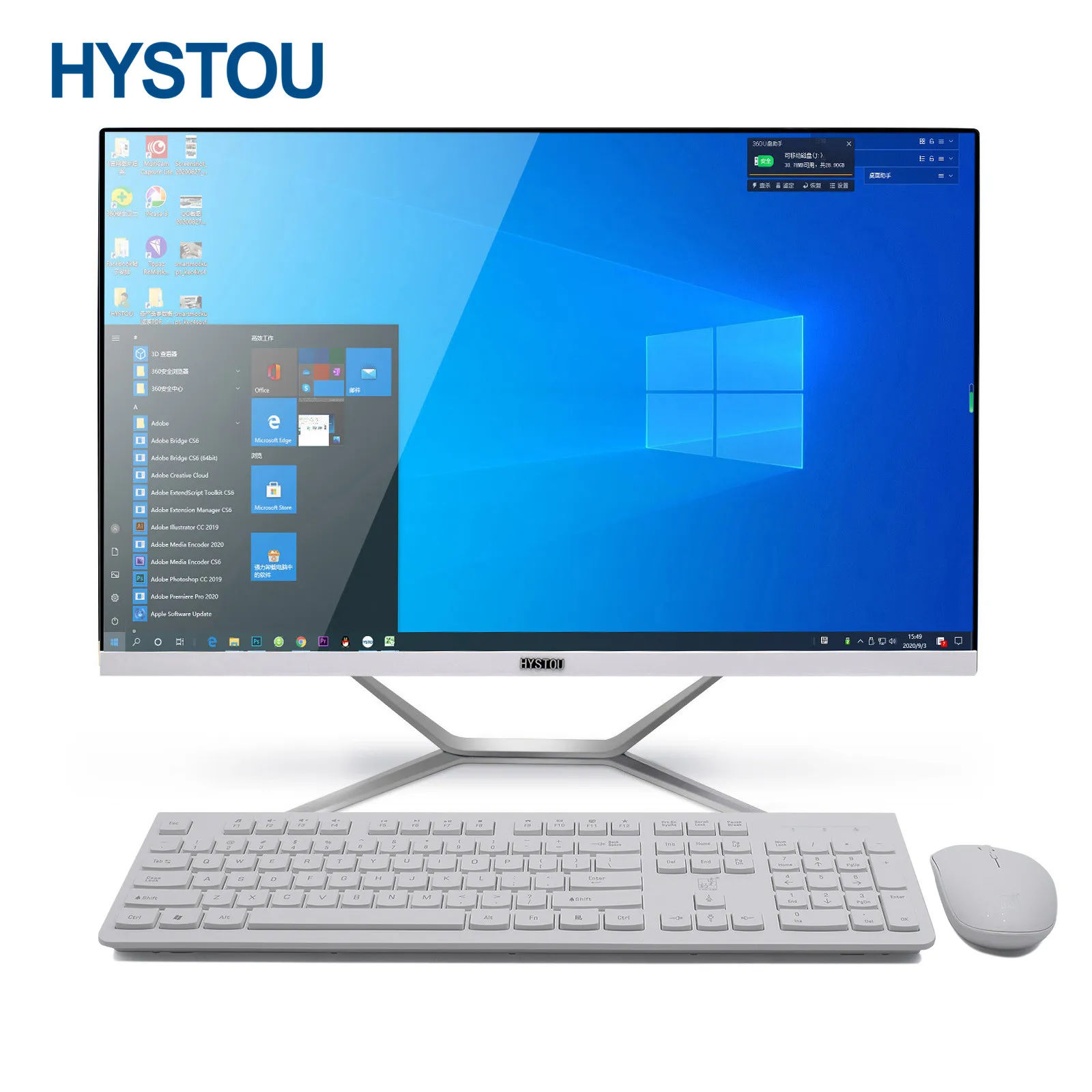 

Hystou I7 All-In-One Desktop Pc Gaming Pc 4500U 23.8" Desktop Computer All In One And 27" Aio Barebone