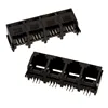 6P6C Modular Female PCB Jack THT Horizontal Plastic 1X4 Port RJ11 Connector