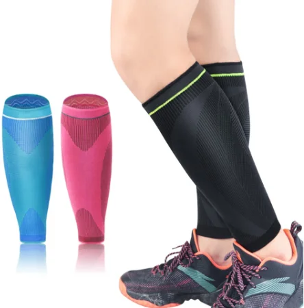 

1PC Compression calf sleeves Shin Splint Support Relief For Running Jogging Marathon Hiking Soccer Unisex Protection Leg Sleeves, Black,blue,pink