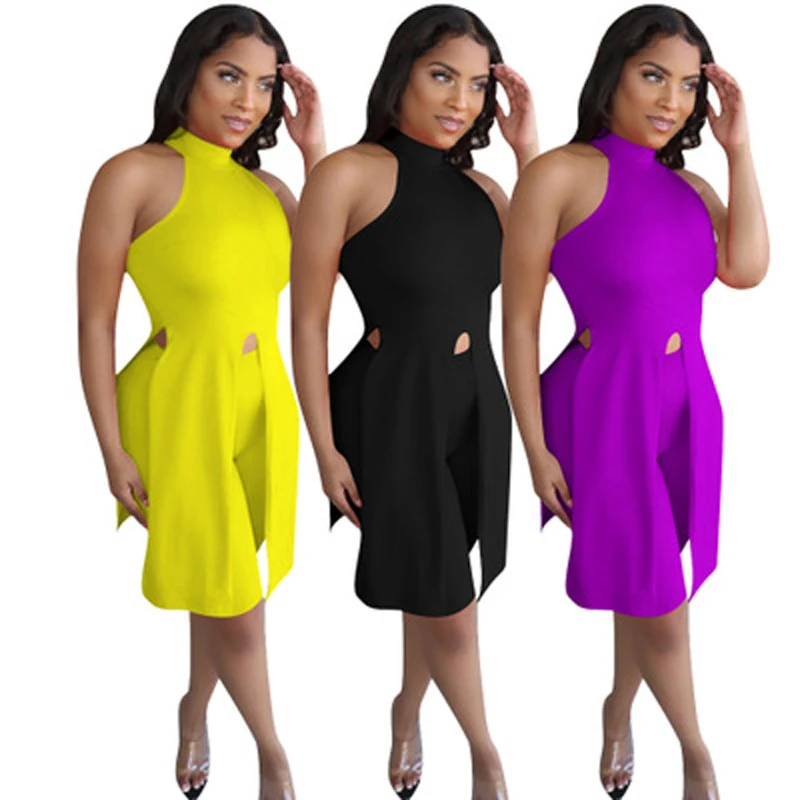 

20501-MX26 new design 3 colors summer bandage jumpsuit women sehe fashion