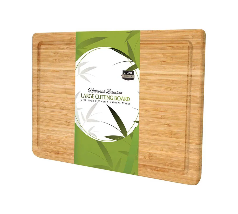 Extra Large Bamboo Cutting Board Totally Kitchen Wood Chopping Board With Juice Grooves Buy 