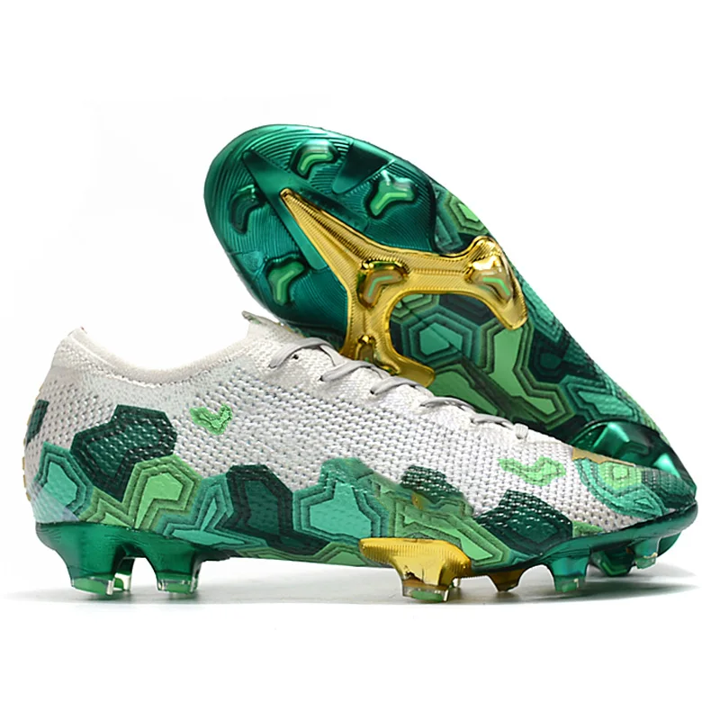

Most popular design Training football shoes low ankle soccer shoes high quality Turf football cleats low MOQ OEM shoes, Green