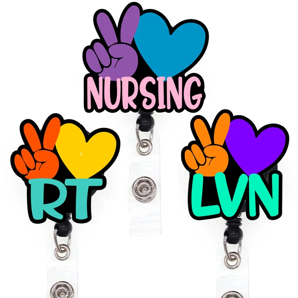 

Medical Series LPN CNA MA RN RT LVN Nursing Student Badge Reel For Nurse Accessories Scrub Life Badge Holder Office Supply
