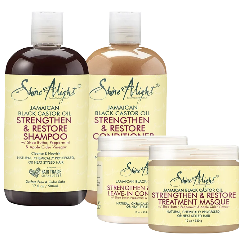 

Black castor oil hair hair growth, strengthen repair of damaged hair, hair beauty