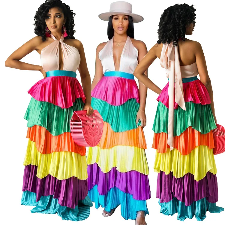 

2021 new design women bodycon dress deep v-neck sleeveless layered dress women elegant dress, As picture or customized make