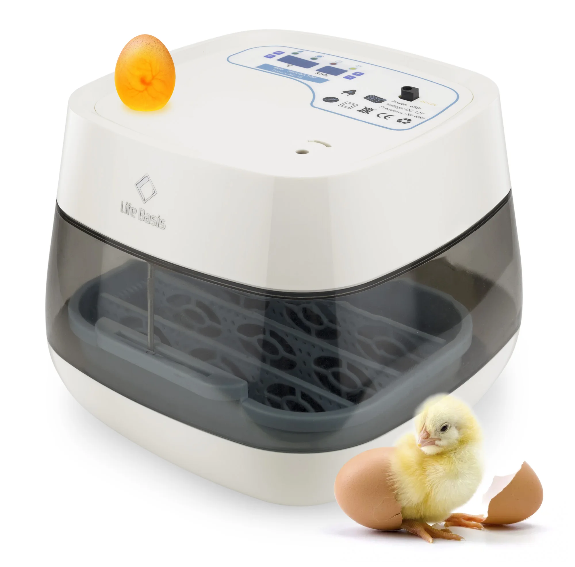 16 eggs automatic chicken poultry egg hatching incubator
