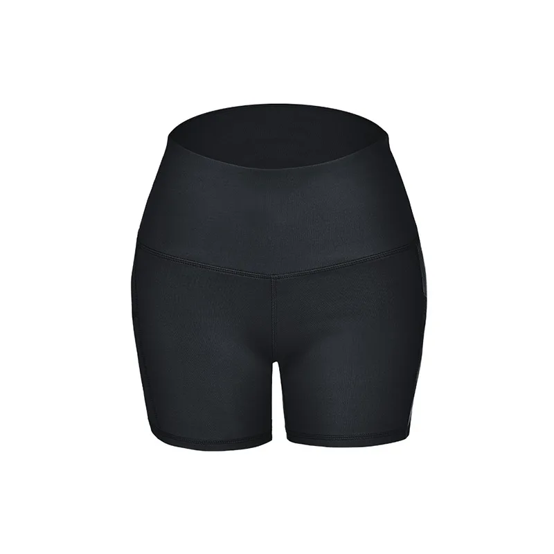 

Women High Waist Sports Shorts Workout Running Gym Fitness Pants Pockets Female Yoga Shorts With Side Pocket Yoga Leggings, Customized color