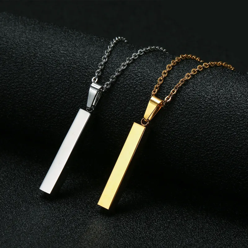 

Customised Silver Gold-plated Name Pendent Necklace Women Men Personalised Gift