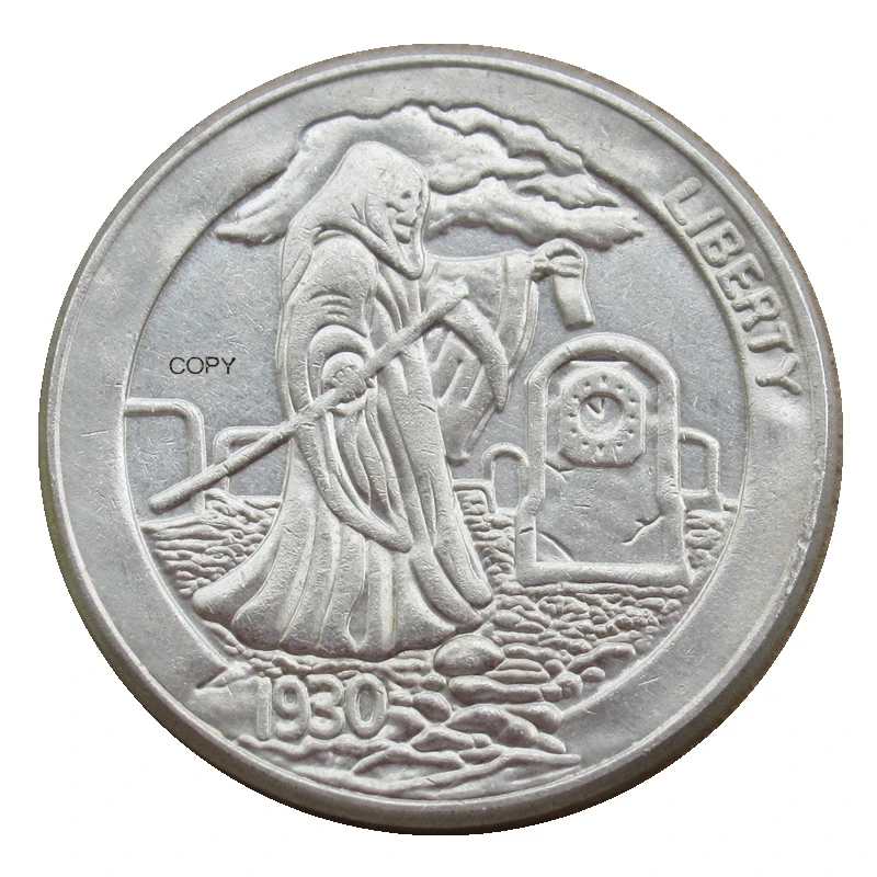 

Hobo 1930 Buffalo Nickel Rare Creative Funny Aliens Reproduction Coin