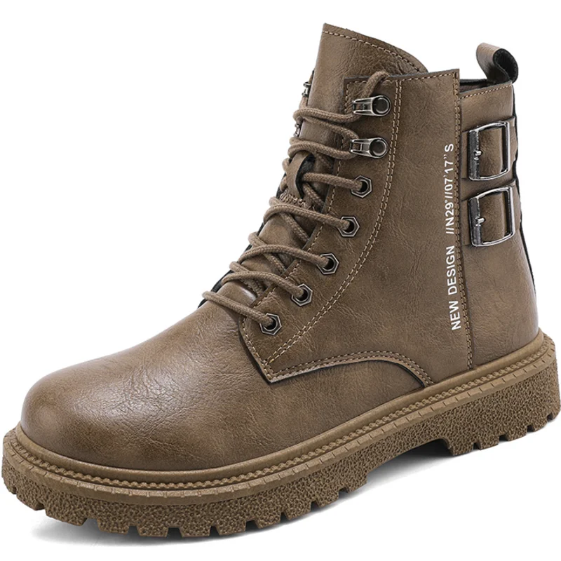 

Dropshipping Custom Logo Wholesale Factory Fashion Men's Martin Boots Chunky Combat Boots