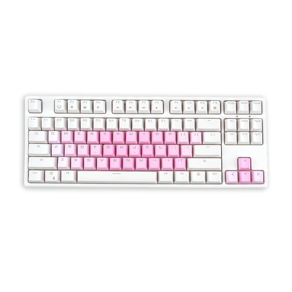 

Light Backlit Keycap 37 Keycap Pink Custom Mechanical Keyboard PBT Doubleshot Keycaps, Blue