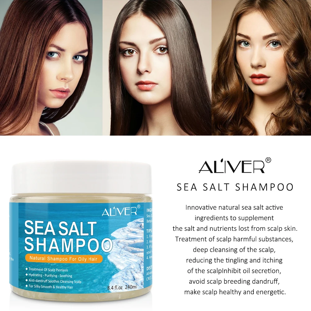 Aliver Sea Salt Shampoo Effectively Antidandruff And Psoriasis