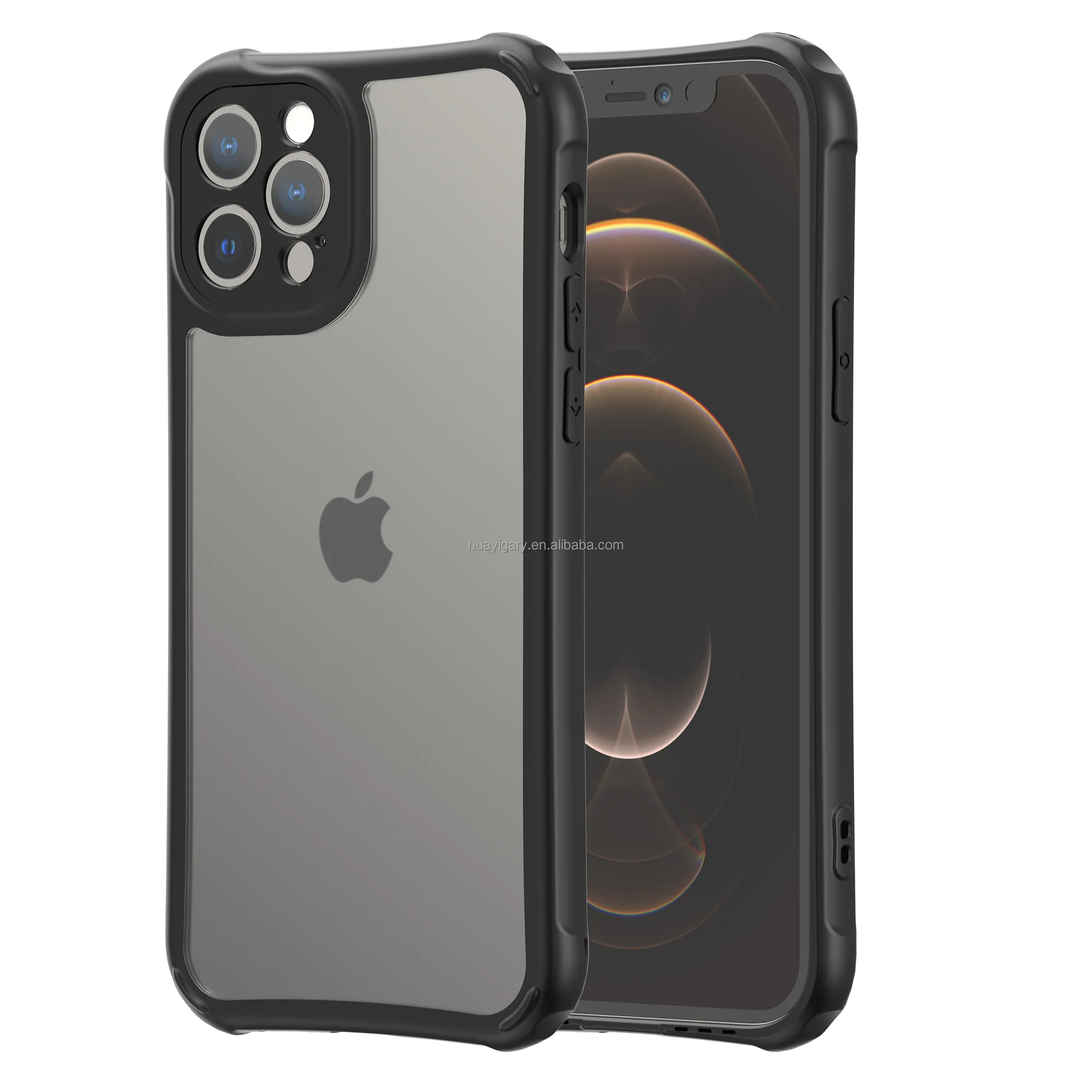 

Compatible with iP 12 ProMax Case,Slim Thin Slightly Frosted Case,Shockproof Protective Phone Case for iP 12 Pro Max