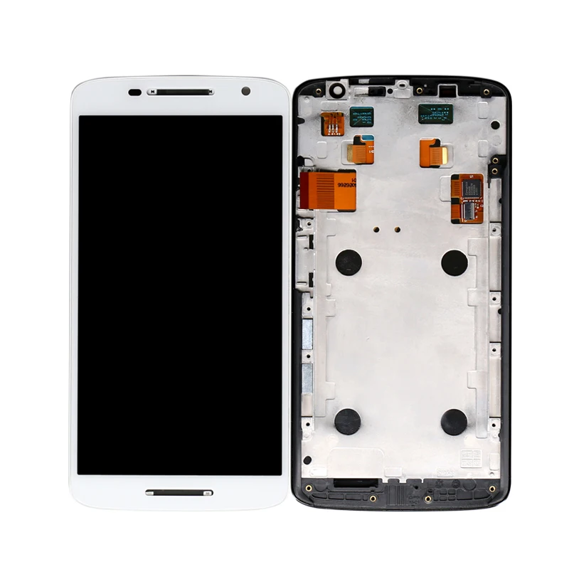 

For Moto X Play Display LCD For Motorola X3 XT1561 XT1562 XT1563 LCD Touch Screen Digitizer with Frame, Black white