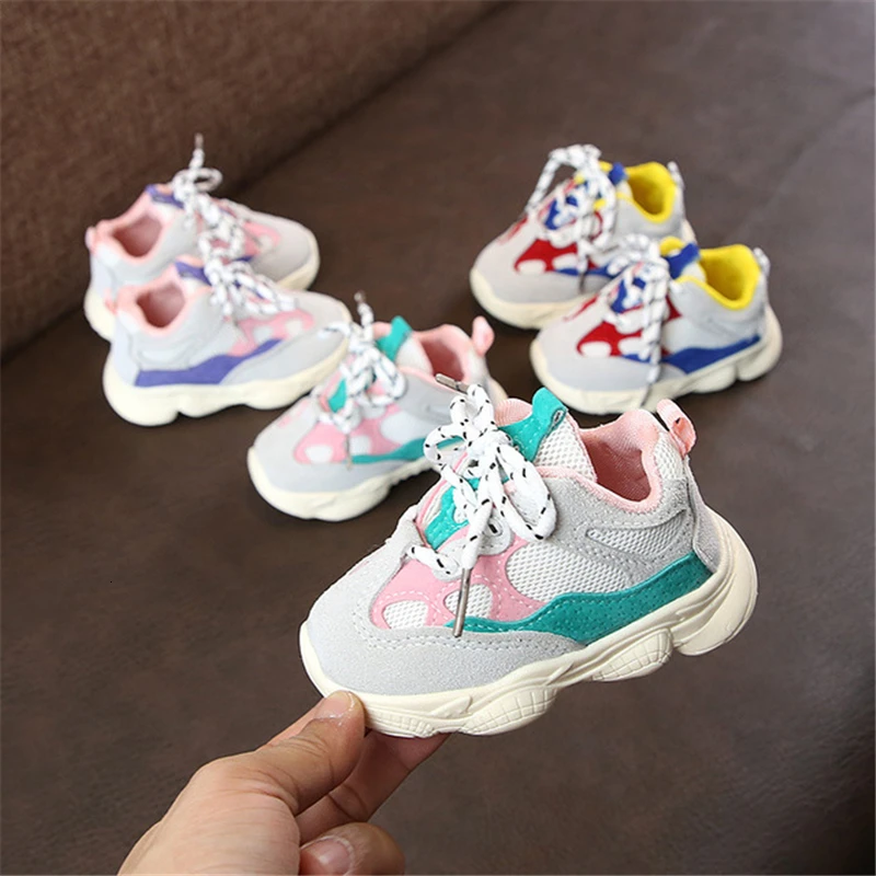 

Girls Shoes Baby Girl Boy Toddler Shoes Infant Casual Running Shoes Soft Bottom Comfortable Stitching Color Children Sneaker