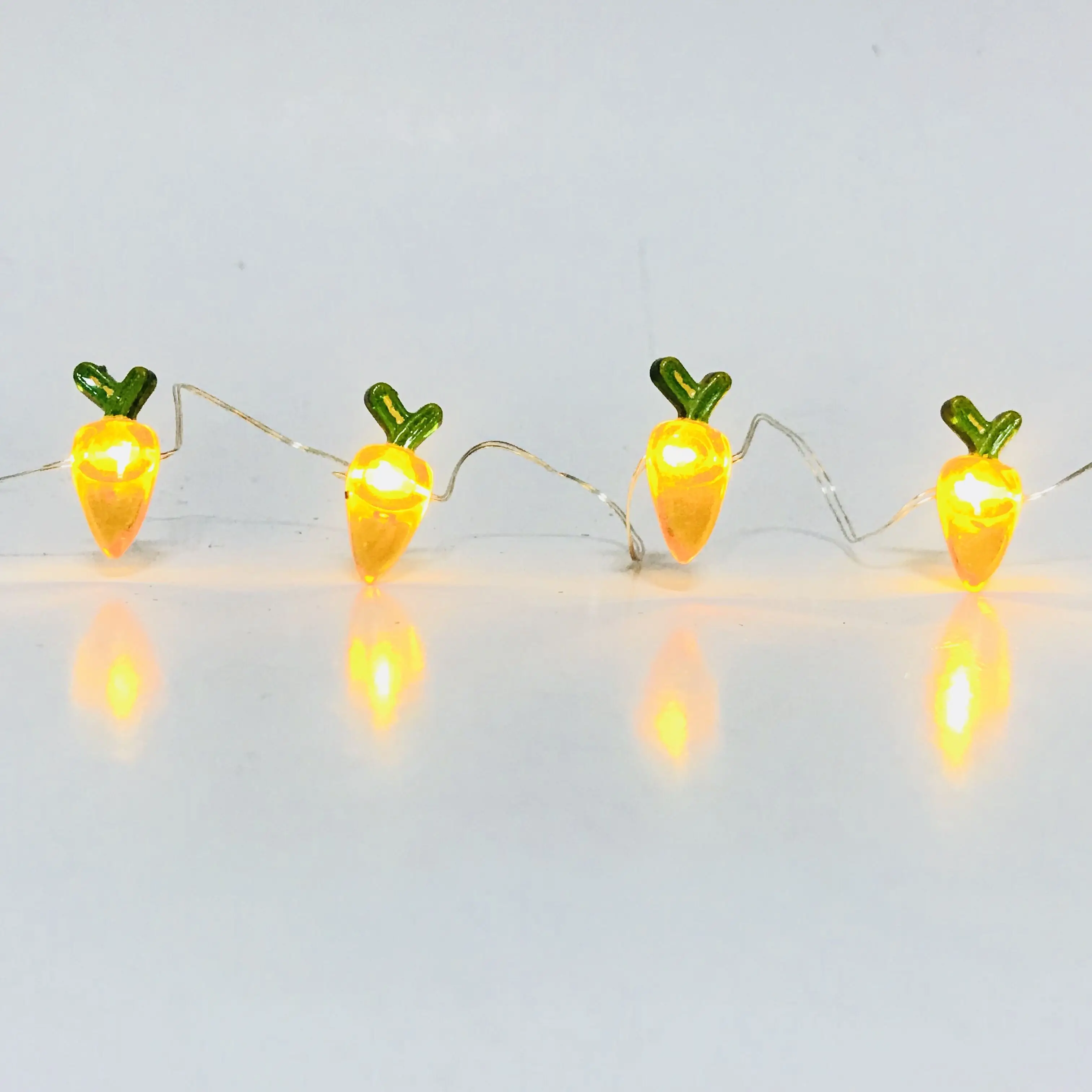 2020 New Design Easter Occasion Carrot Light String Battery Operated Fairy Micro Light Warm