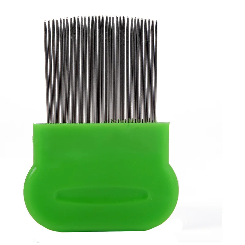 

Hot popular pet cleaning supplies cleaning flea comb dense teeth long metal needle comb, Customized color