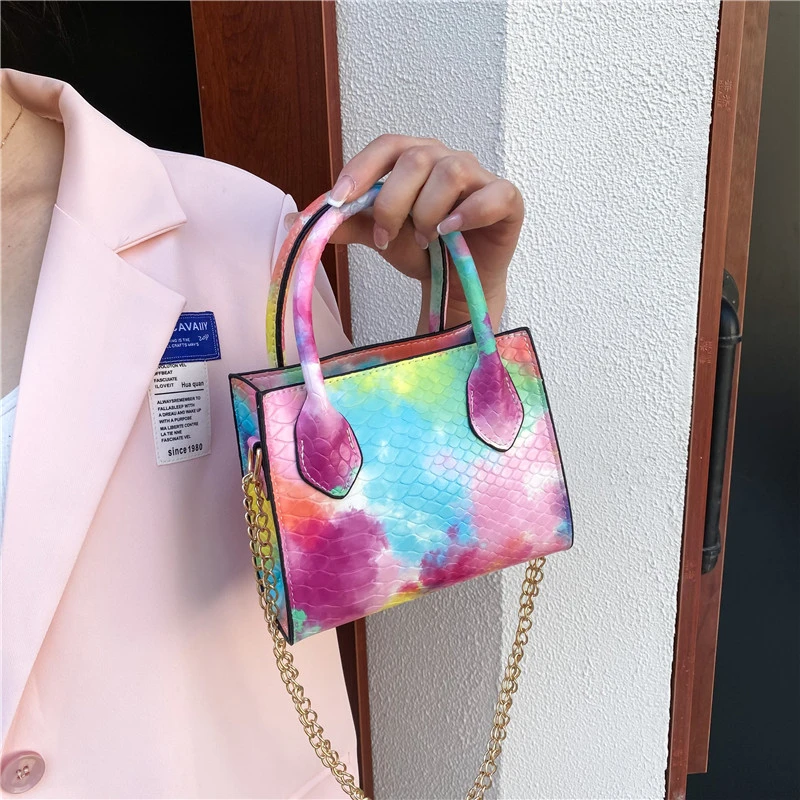 

Luxury Mini Hand Bags Tie Dye Snake Print Totes Brand Purses Hand bags Women Small Shoulder Crossbody Bags