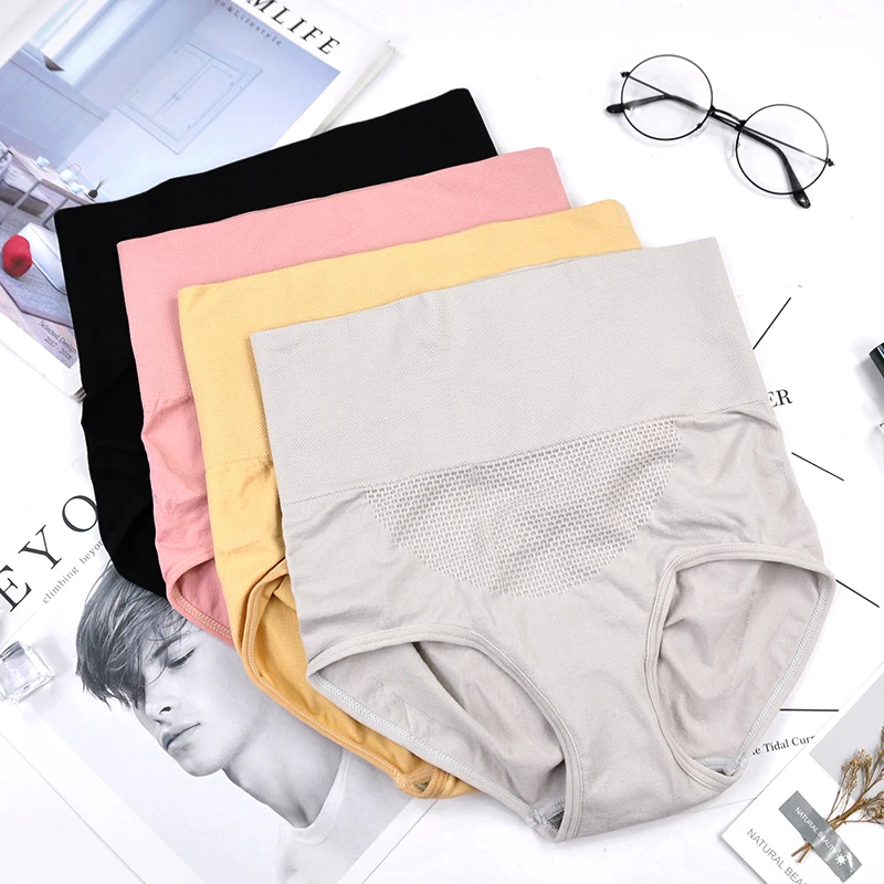 

Hot selling high waist mid thigh slimming body slim panties women with low price underwear women with ladies panties, Black,beige,gray,pink
