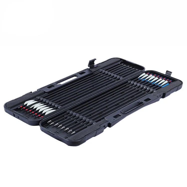 

Quality ABS Plastic Black Strong Arrow Quiver Box Recurve Compound Bow Hunting Arrow Case