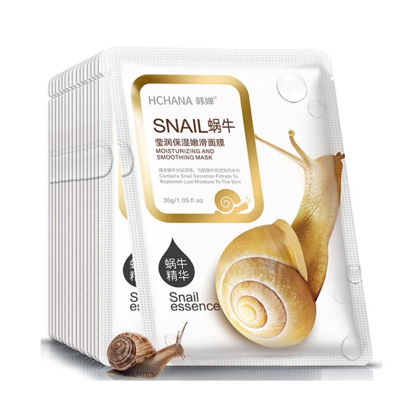 

Private label ROREC wholesale Snail Mask Moisturizing Smooth Korean Facial Sheet Mask for Face Skin