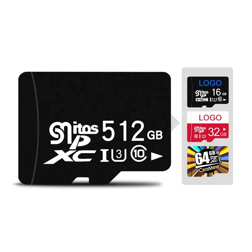 

Ceamere Neutral High Speed Hot Selling 512GB Class 10 U3 TF Micro Memory Card 516GB TF Storage Kort Mini Storage Memory Card