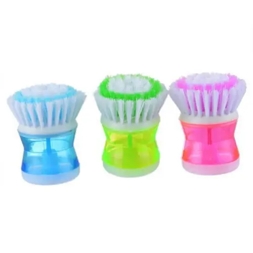 

1 PC Pot Dish Brush Colorful Plastic Kitchen Cleaning Brushes Household Cleaning Tools (Color Random)