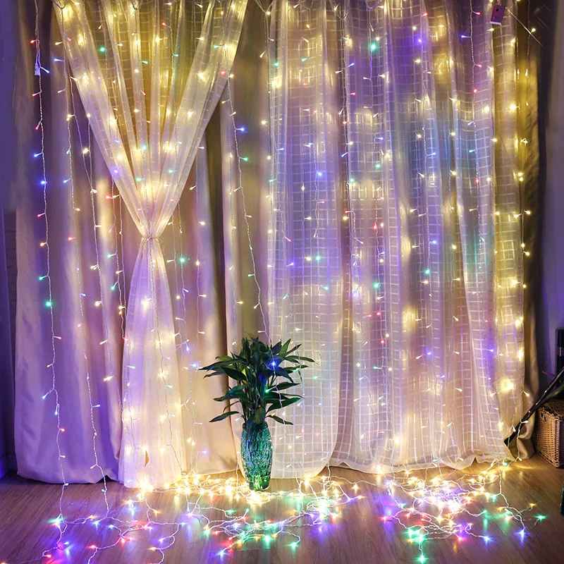 2020 Superior Quality Christmas Home Decoration Rope Luminary Led Window Curtain String Light With Color Changing