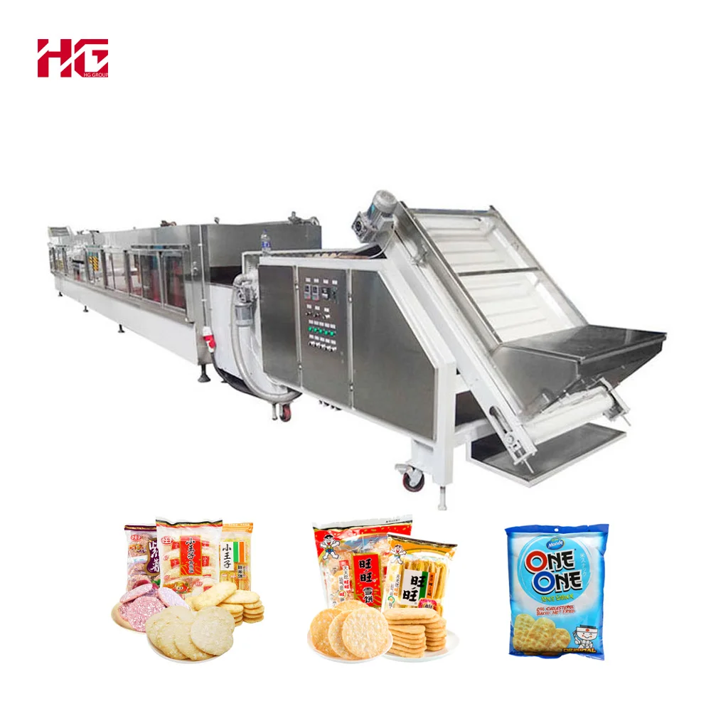 Baby Food Rice Cracker Production Line / Sticky Rice Cracker Making