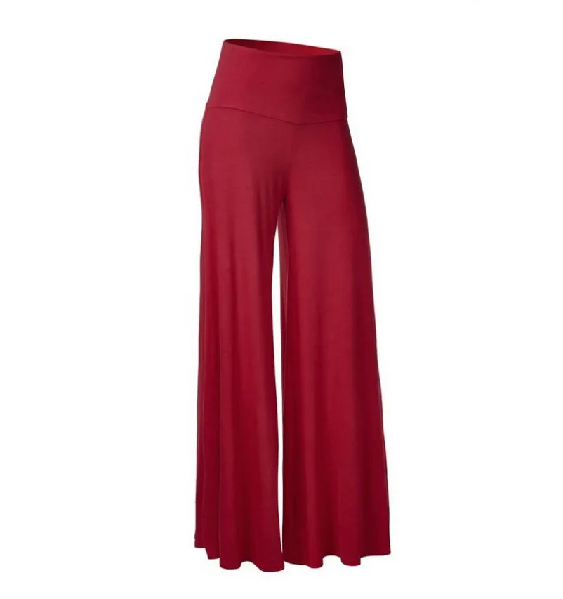 

YMX-0101 Women's trousers Stretchy Wide Leg Palazzo Lounge plus size Pants