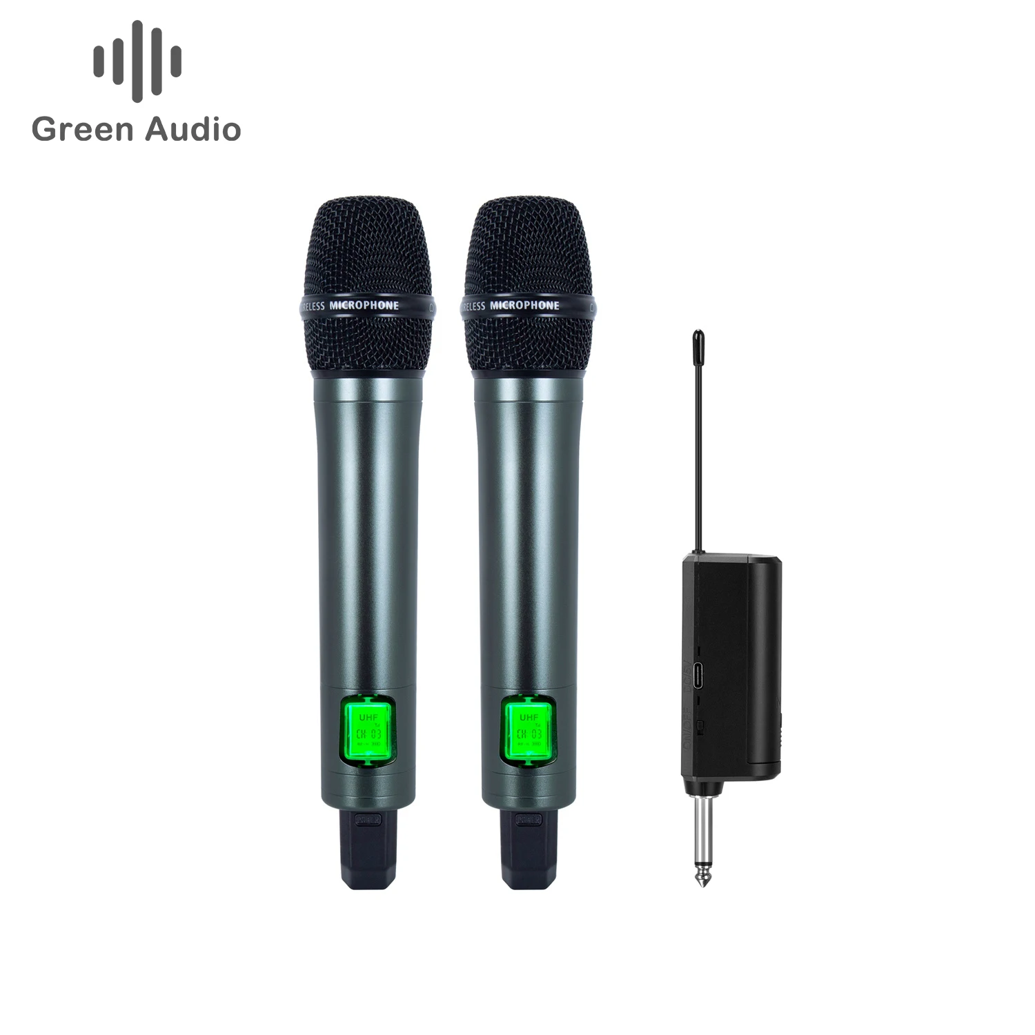 

GAW-014B One-Drag-Two Professional Wireless Microphone Dynamic Universal Microphone Home Stage Performance Audio K Song