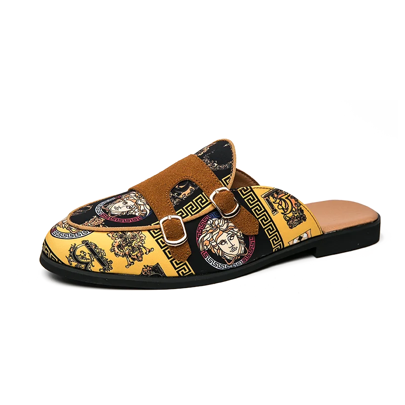 

2021 Wholesale fashion mocassin party casual lofer leather shoes for men, Yellow,white