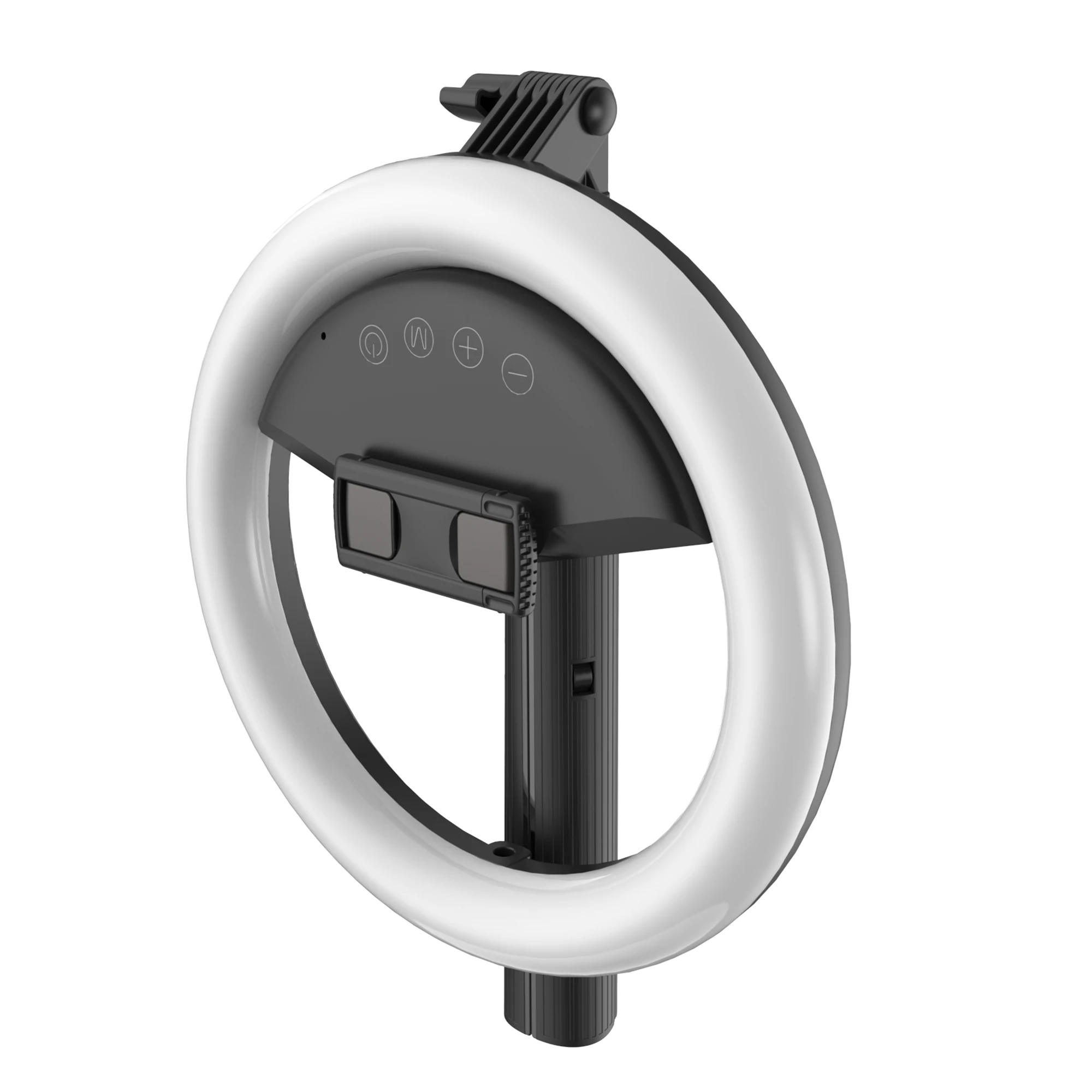 

Latest portable rechargeable 7200mAh battery charge phone live led ring light, Balck